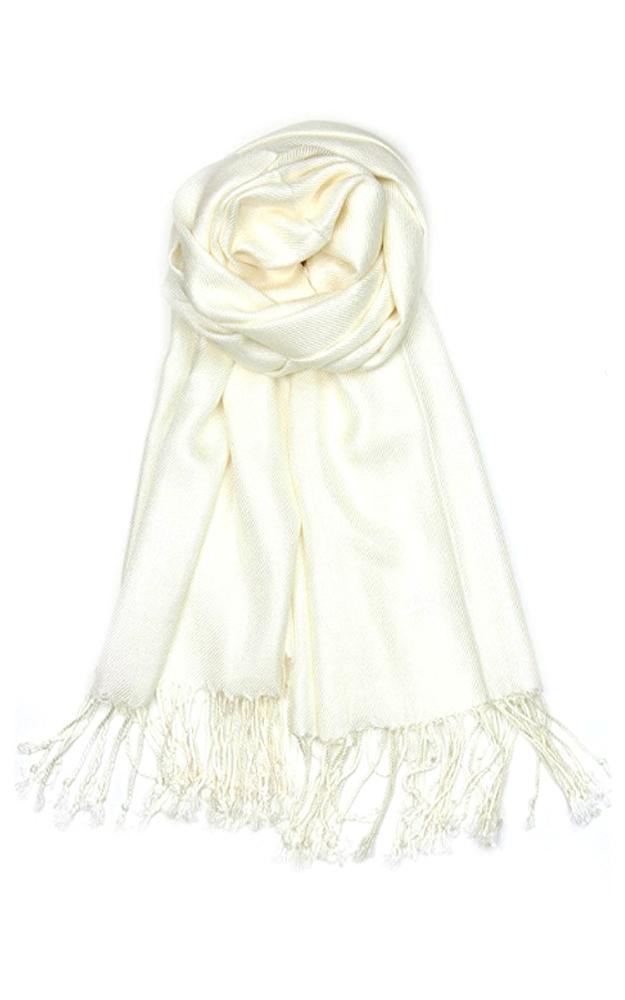 C03 - One Piece Ivory Color Fashion Pashmina Shawl Scarf