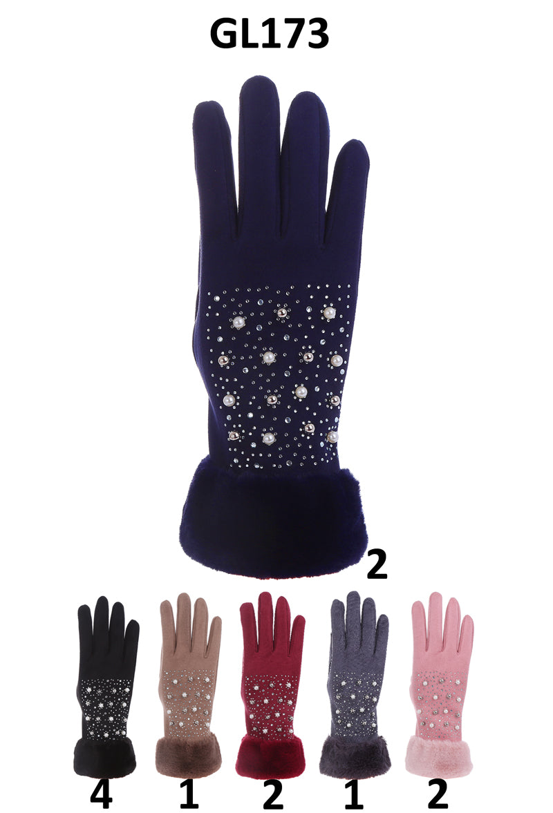 GL173 - One Dozen Ladies Fleece Texting Gloves
