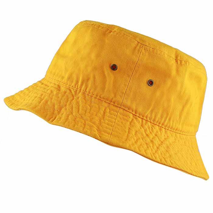 1500_Gold - One Piece Solid Color Bucket Hat