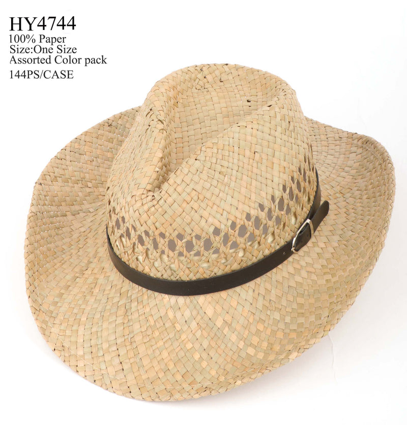 HY4744 - One Dozen straw panama Hats