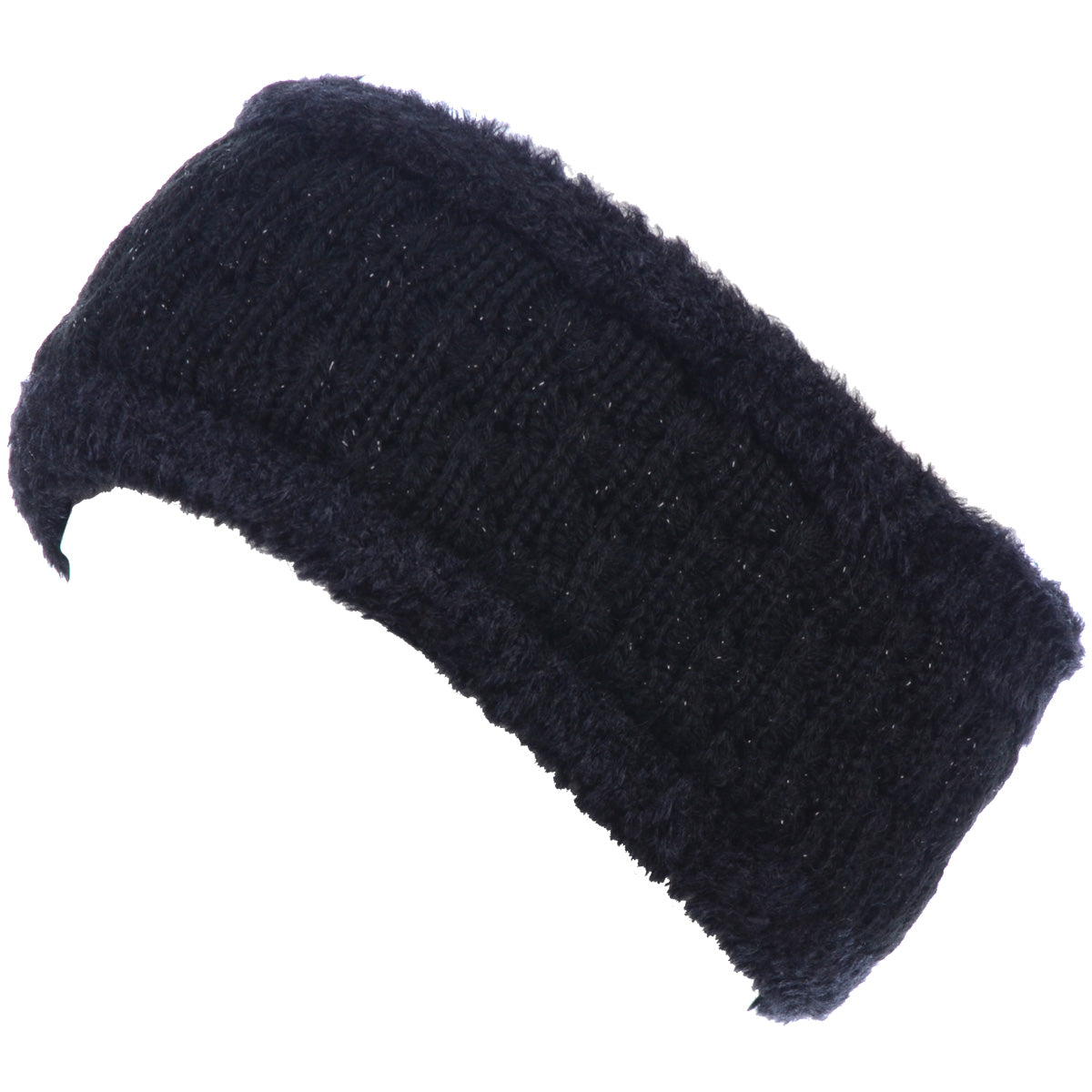JB504 - One Dozen  Solid Warm Fleece Lined Knit Headband