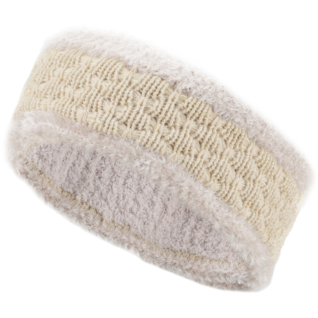JB504 - One Dozen  Solid Warm Fleece Lined Knit Headband