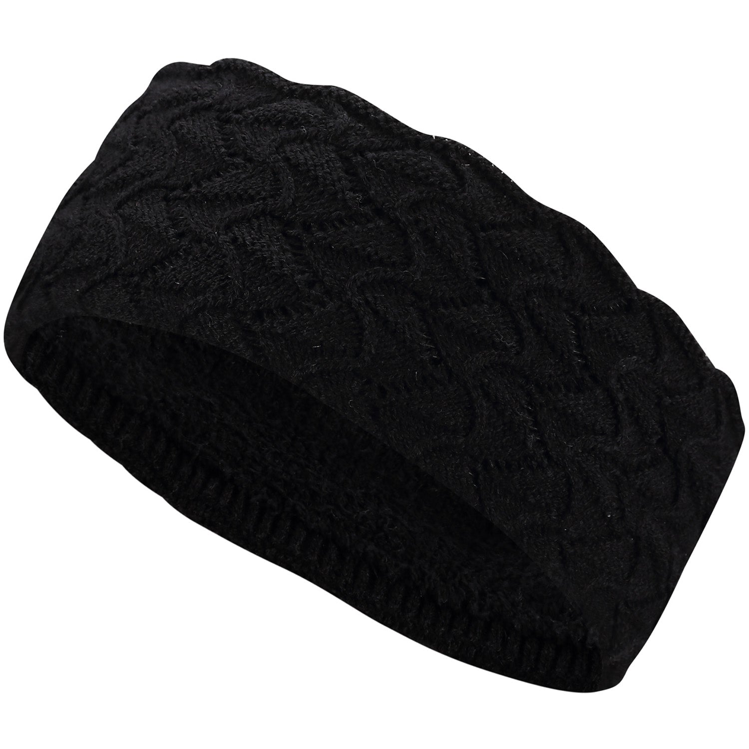 JB623 - One Dozen Knitted Fuzzy Lined Ear Warmer Headband