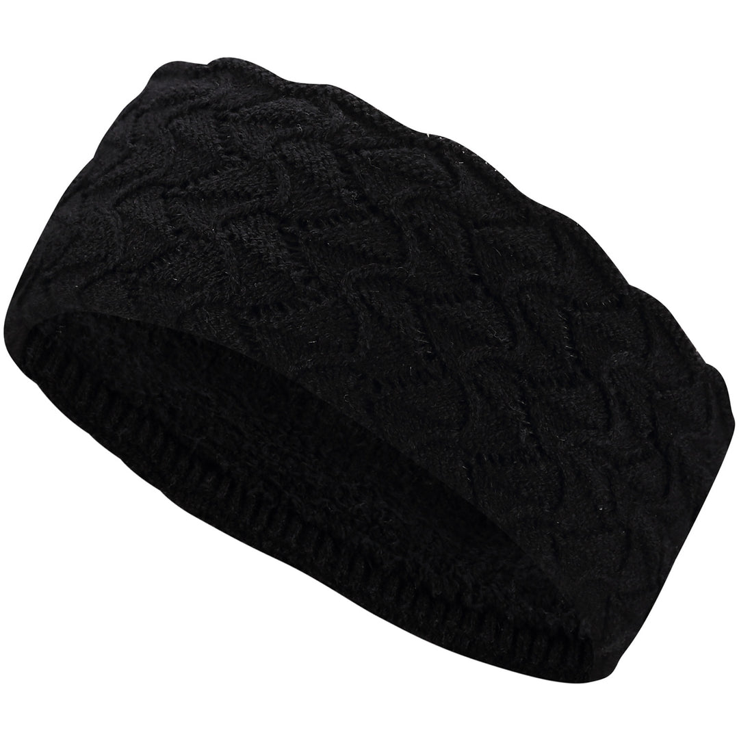 JB623 - One Dozen Knitted Fuzzy Lined Ear Warmer Headband
