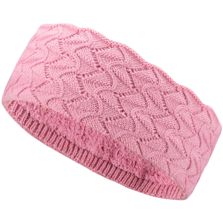 JB623 - One Dozen Knitted Fuzzy Lined Ear Warmer Headband