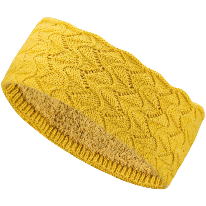 JB623 - One Dozen Knitted Fuzzy Lined Ear Warmer Headband
