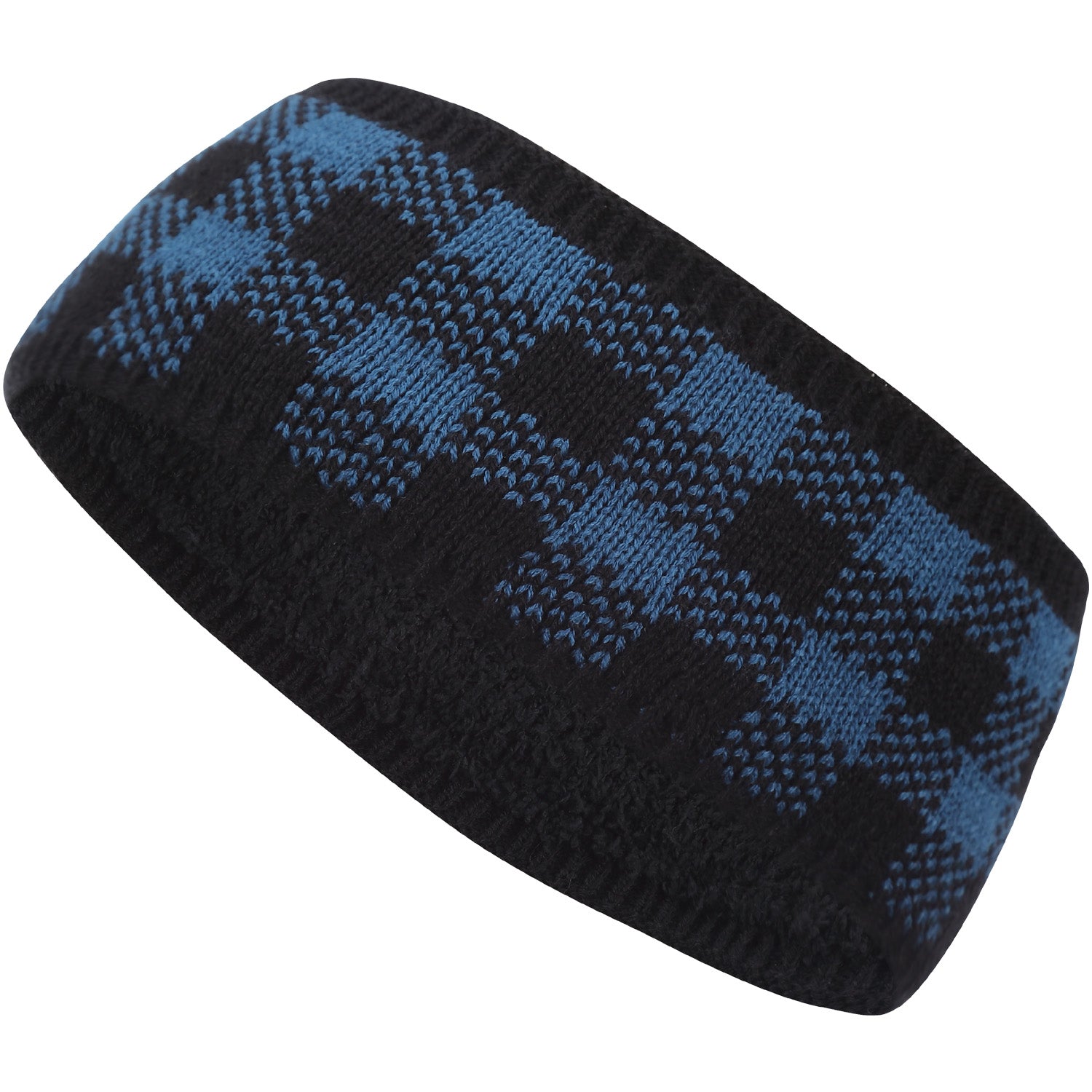 JB625 - One Dozen Headband w/ Buffalo Plaid Accents