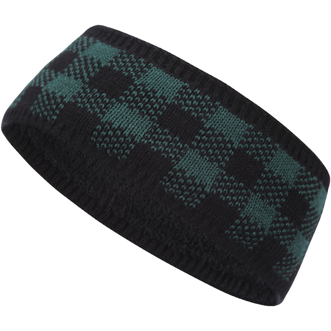 JB625 - One Dozen Headband w/ Buffalo Plaid Accents