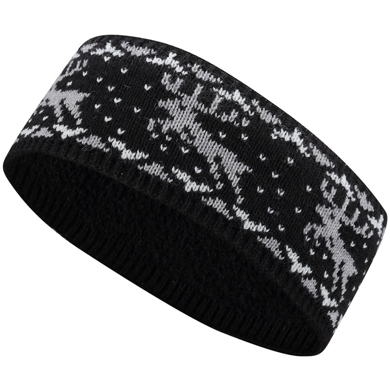 JB720 - One Dozen Knitted Fuzzy Lined Ear Warmer Headband