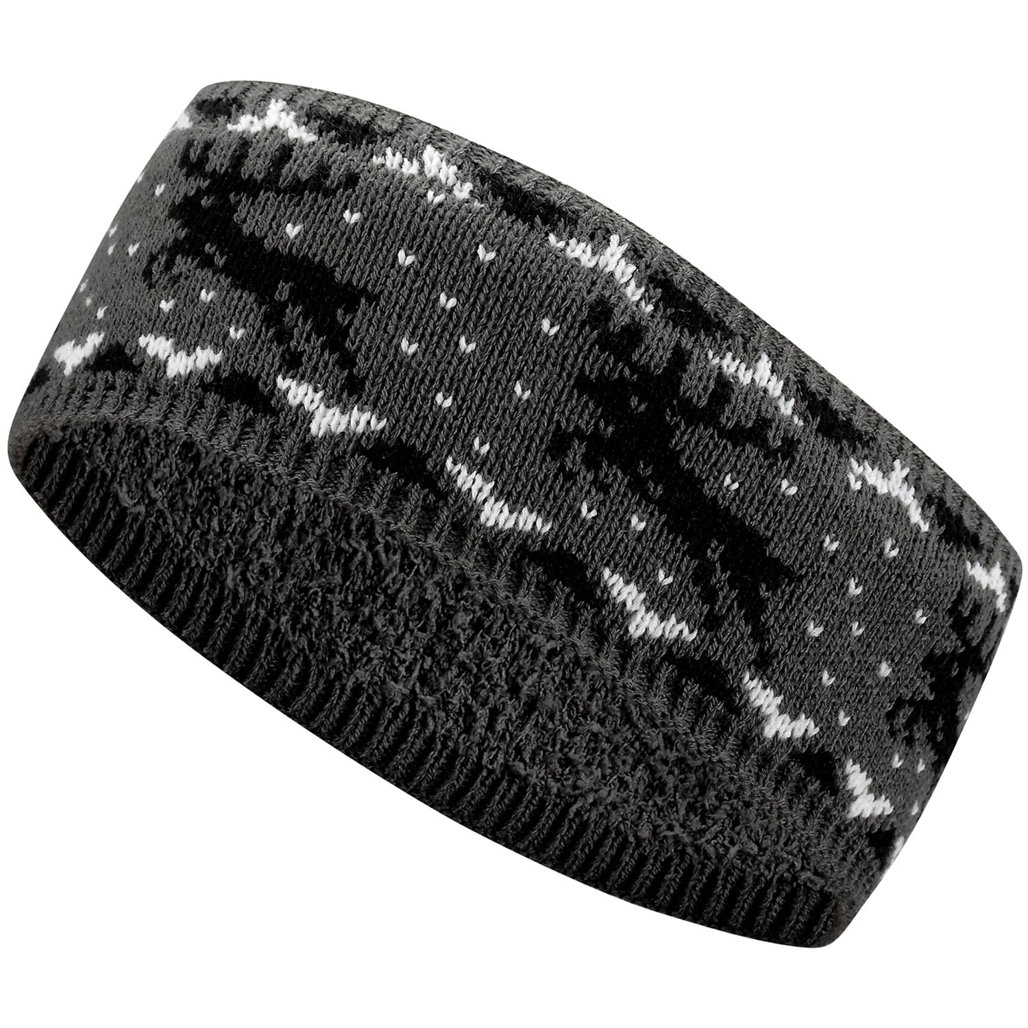 JB720 - One Dozen Knitted Fuzzy Lined Ear Warmer Headband