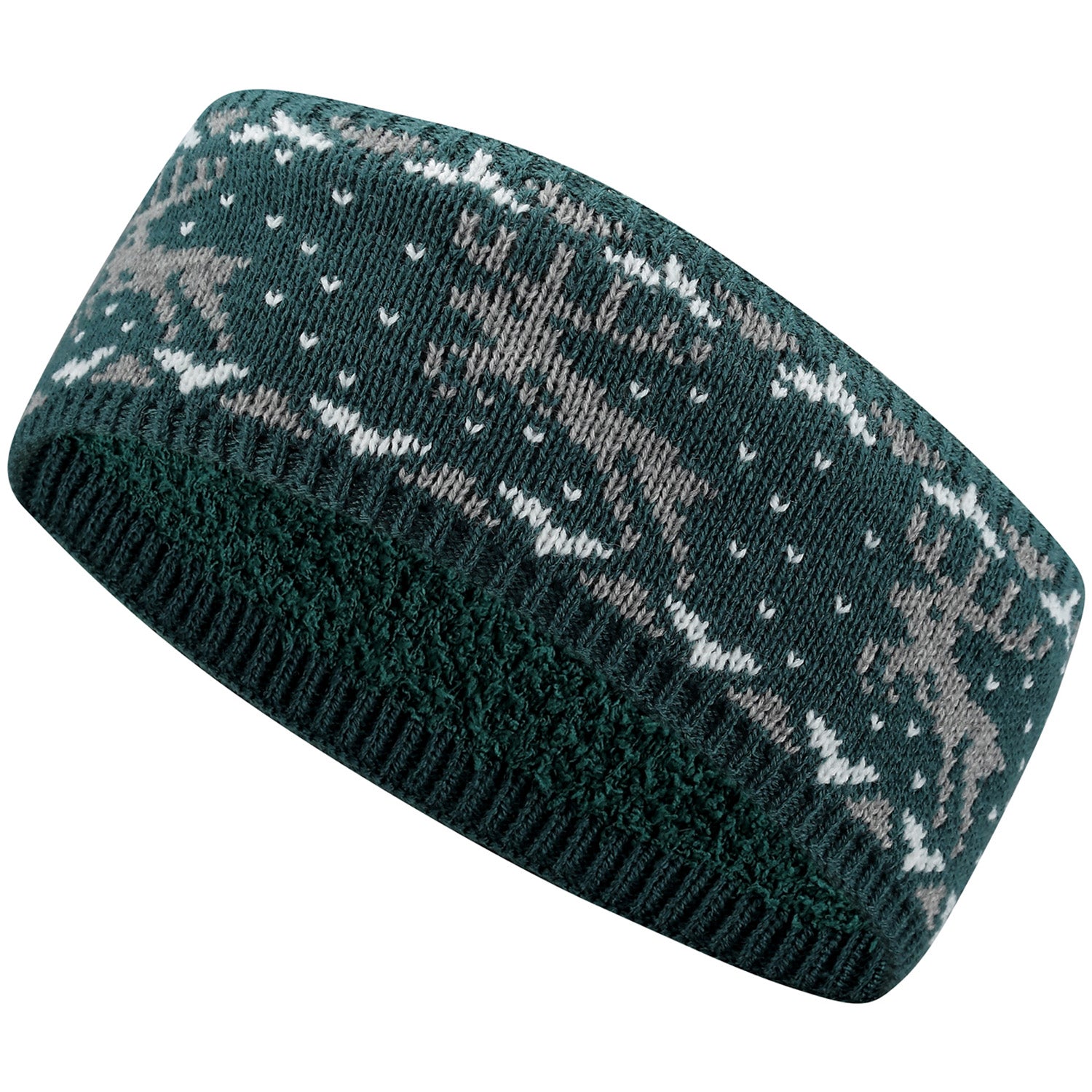 JB720 - One Dozen Knitted Fuzzy Lined Ear Warmer Headband