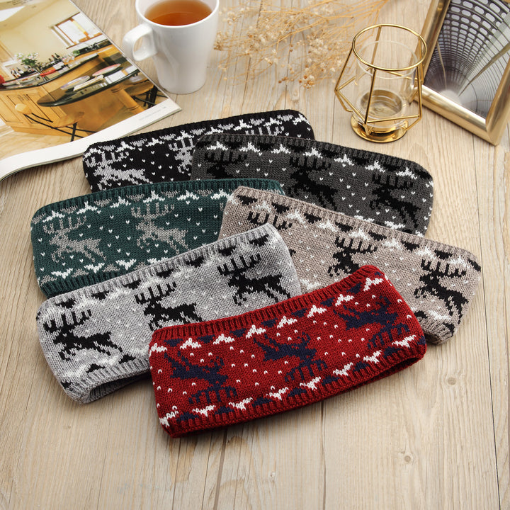 JB720 - One Dozen Knitted Fuzzy Lined Ear Warmer Headband
