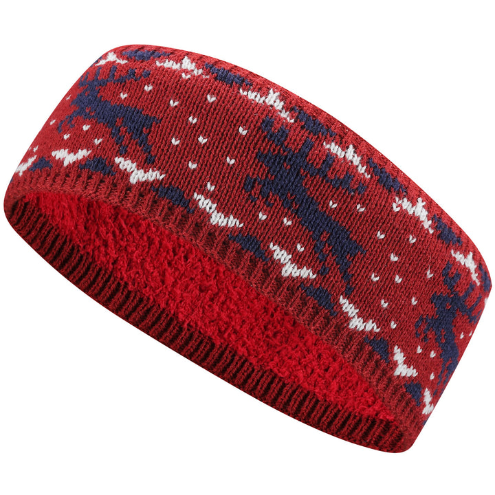 JB720 - One Dozen Knitted Fuzzy Lined Ear Warmer Headband