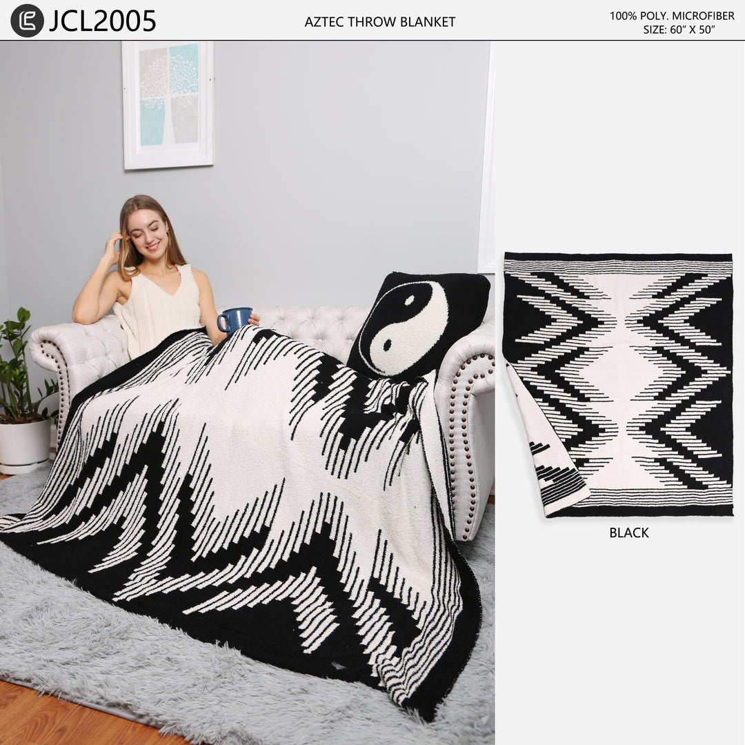 JCL2005 - ARROW PATTERN LUXURY SOFT THROW BLANKET