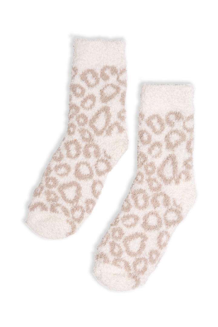 JCS107 - LEOPARD PRINT LUXURY SOFT MINI-CREW SOCKS - 6PC SET
