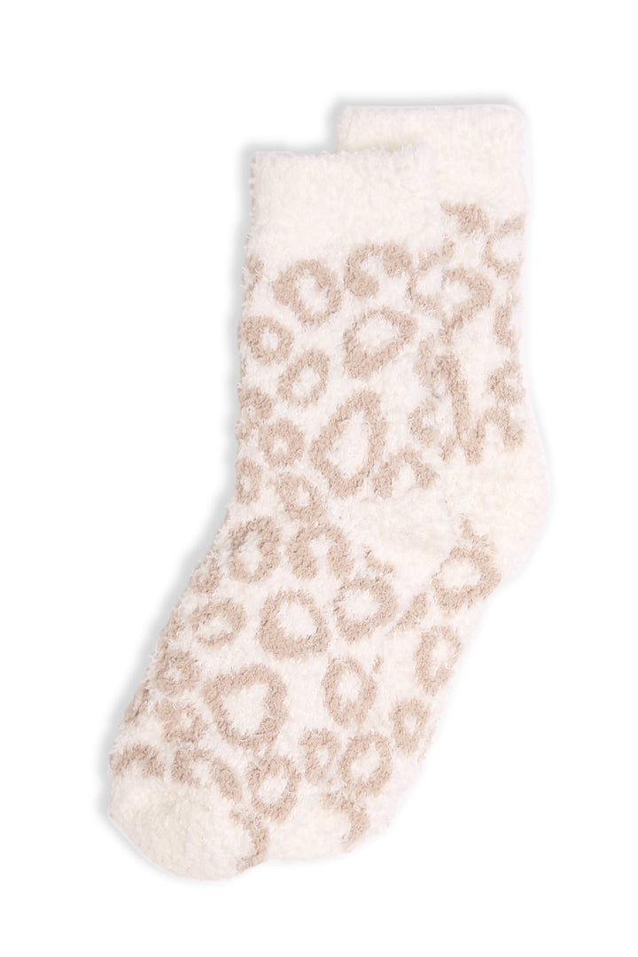JCS107 - LEOPARD PRINT LUXURY SOFT MINI-CREW SOCKS - 6PC SET