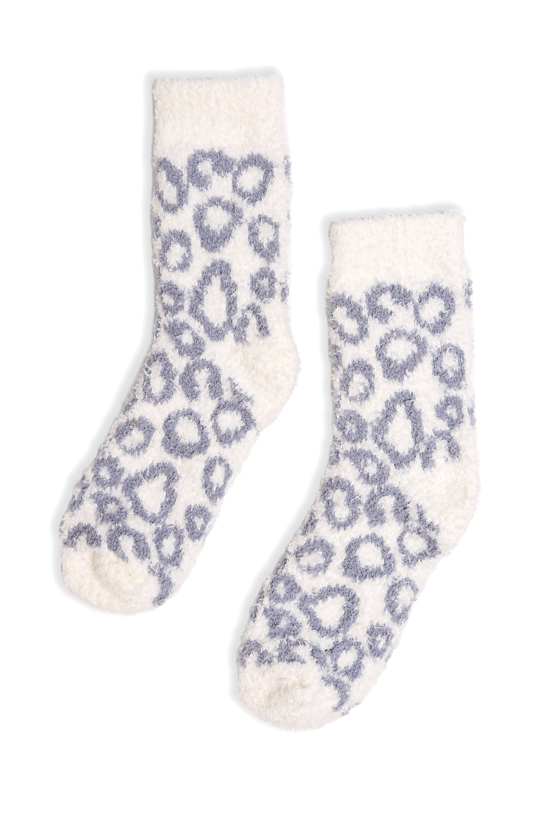 JCS107 - LEOPARD PRINT LUXURY SOFT MINI-CREW SOCKS - 6PC SET