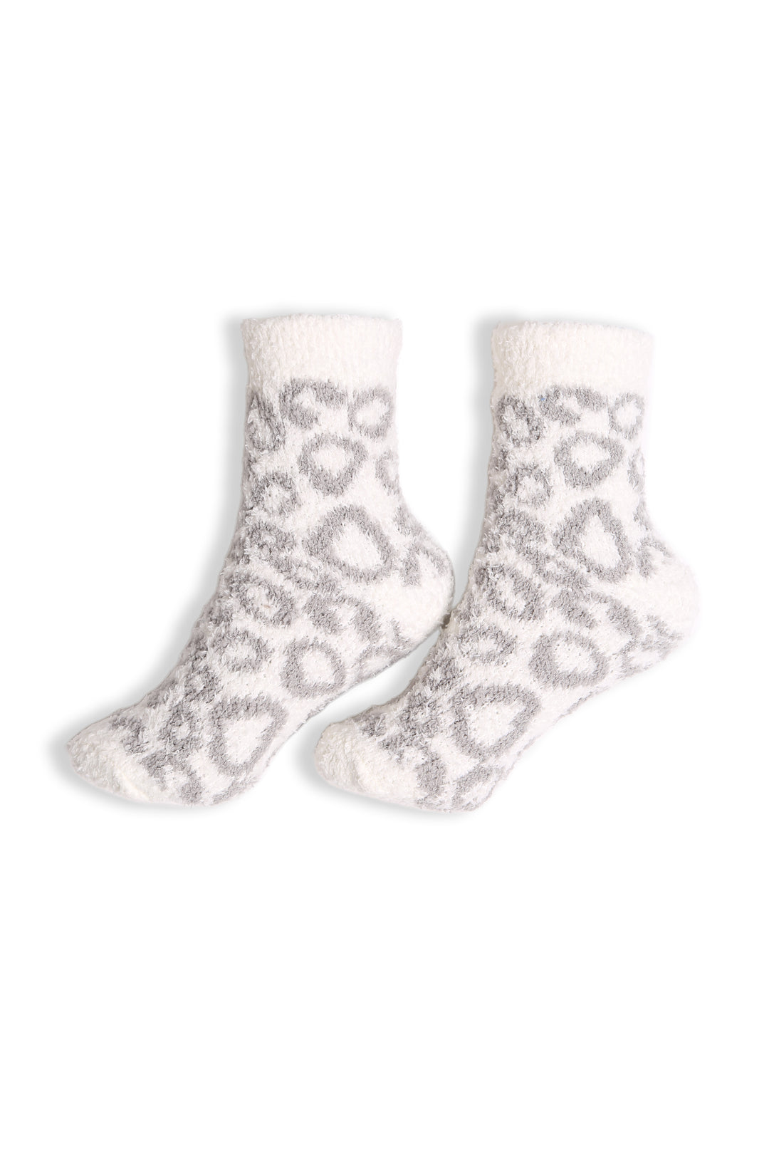 JCS107 - LEOPARD PRINT LUXURY SOFT MINI-CREW SOCKS - 6PC SET