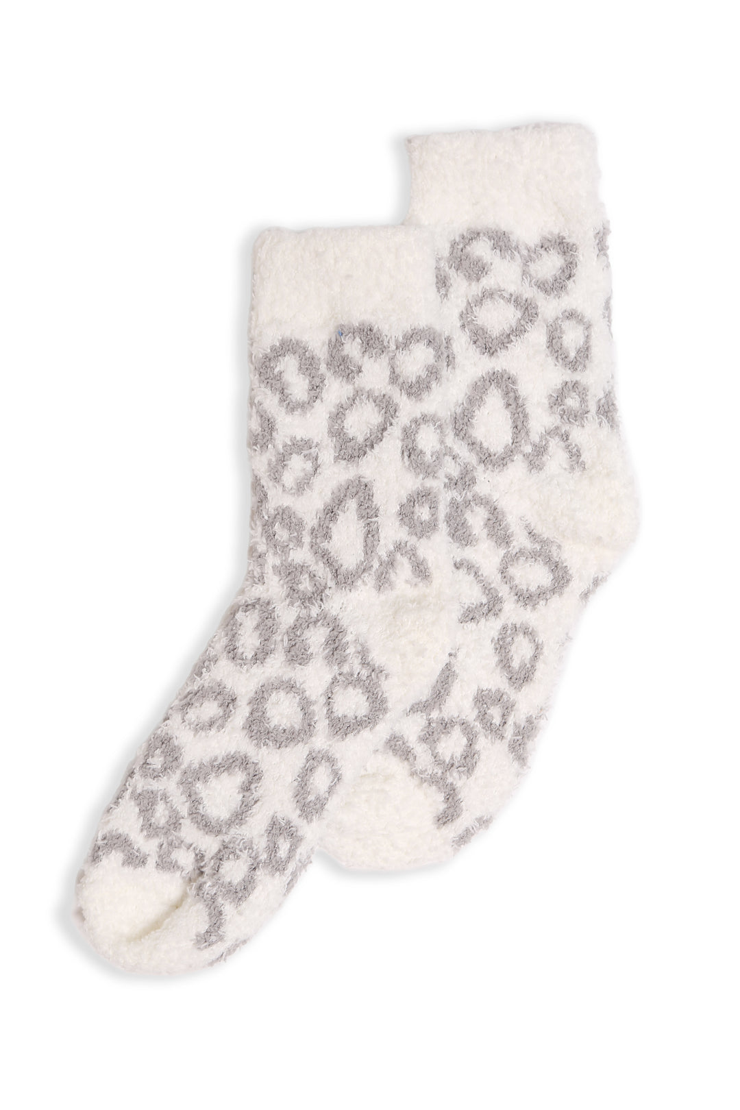 JCS107 - LEOPARD PRINT LUXURY SOFT MINI-CREW SOCKS - 6PC SET