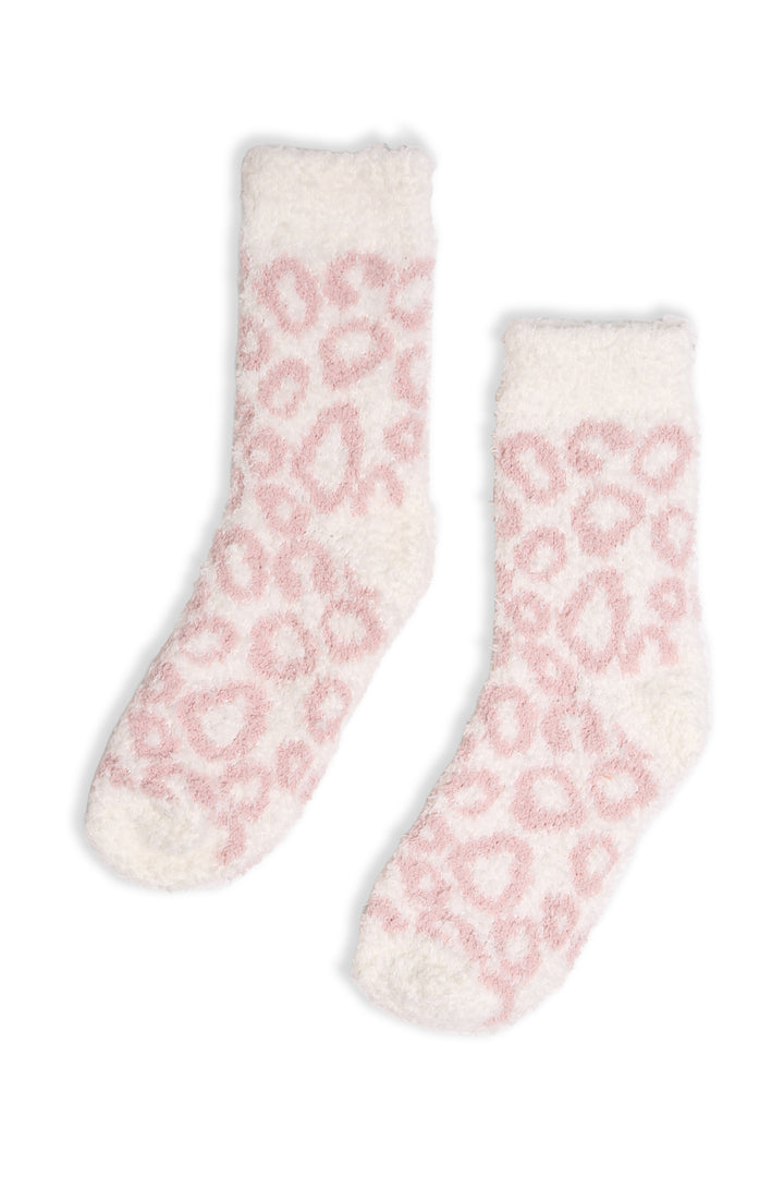 JCS107 - LEOPARD PRINT LUXURY SOFT MINI-CREW SOCKS - 6PC SET