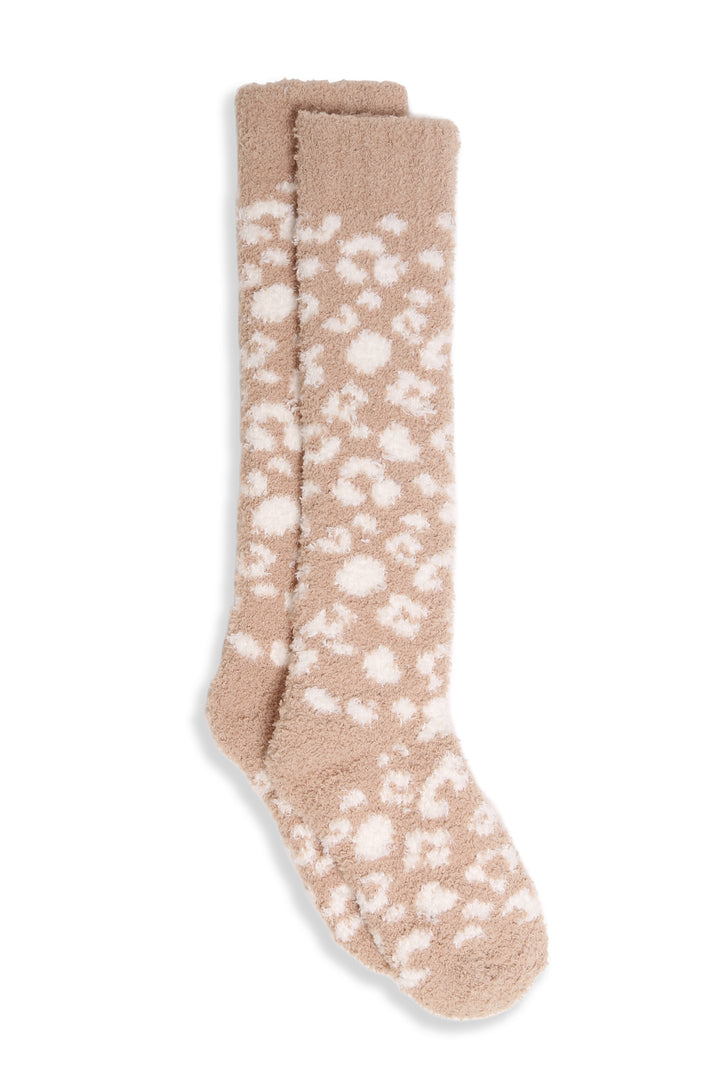 JCS108 - LEOPARD PRINT LUXURY SOFT KNEE-HIGH SOCKS - 6PC SET