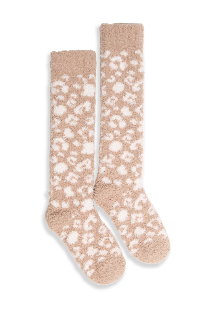JCS108 - LEOPARD PRINT LUXURY SOFT KNEE-HIGH SOCKS - 6PC SET