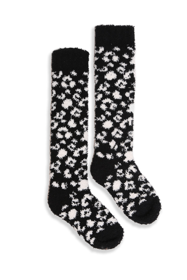 JCS108 - LEOPARD PRINT LUXURY SOFT KNEE-HIGH SOCKS - 6PC SET