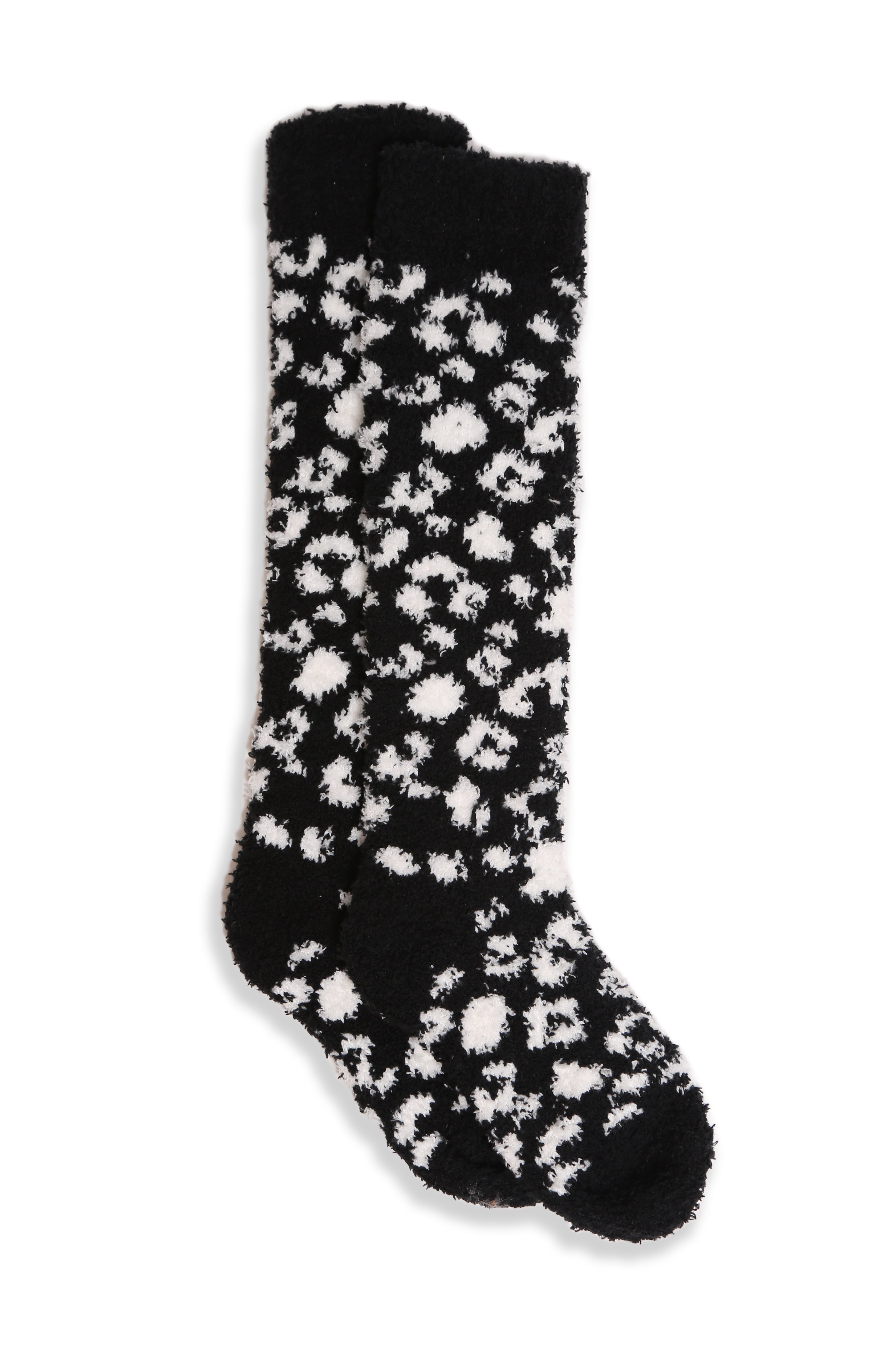 JCS108 - LEOPARD PRINT LUXURY SOFT KNEE-HIGH SOCKS - 6PC SET