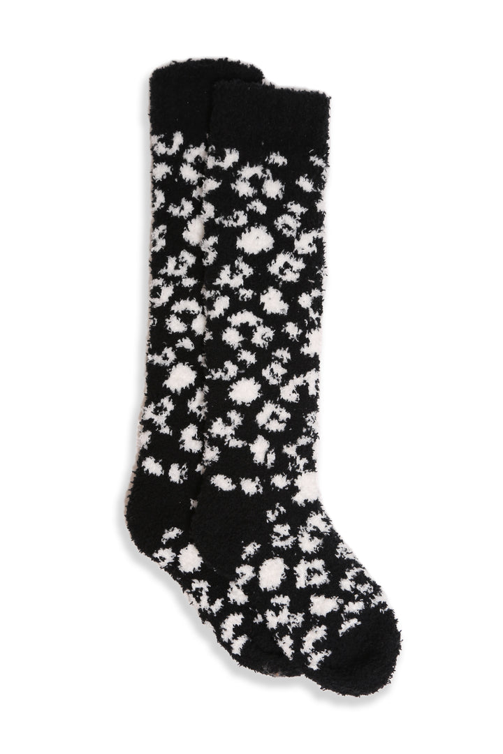 JCS108 - LEOPARD PRINT LUXURY SOFT KNEE-HIGH SOCKS - 6PC SET