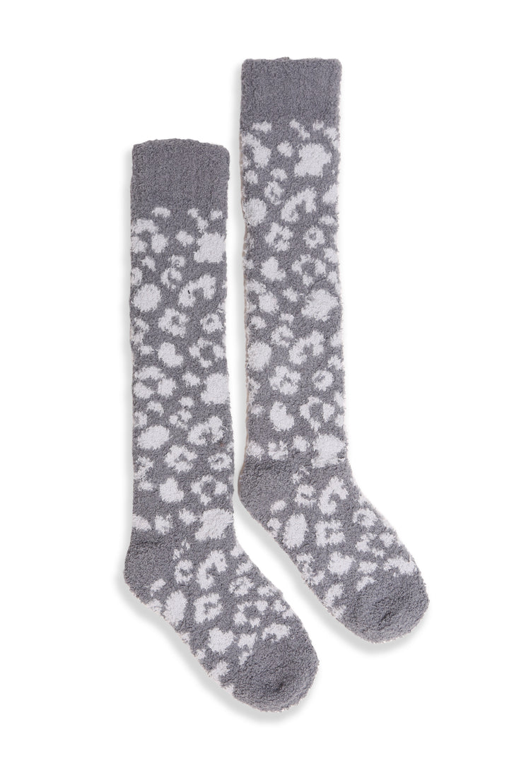 JCS108 - LEOPARD PRINT LUXURY SOFT KNEE-HIGH SOCKS - 6PC SET
