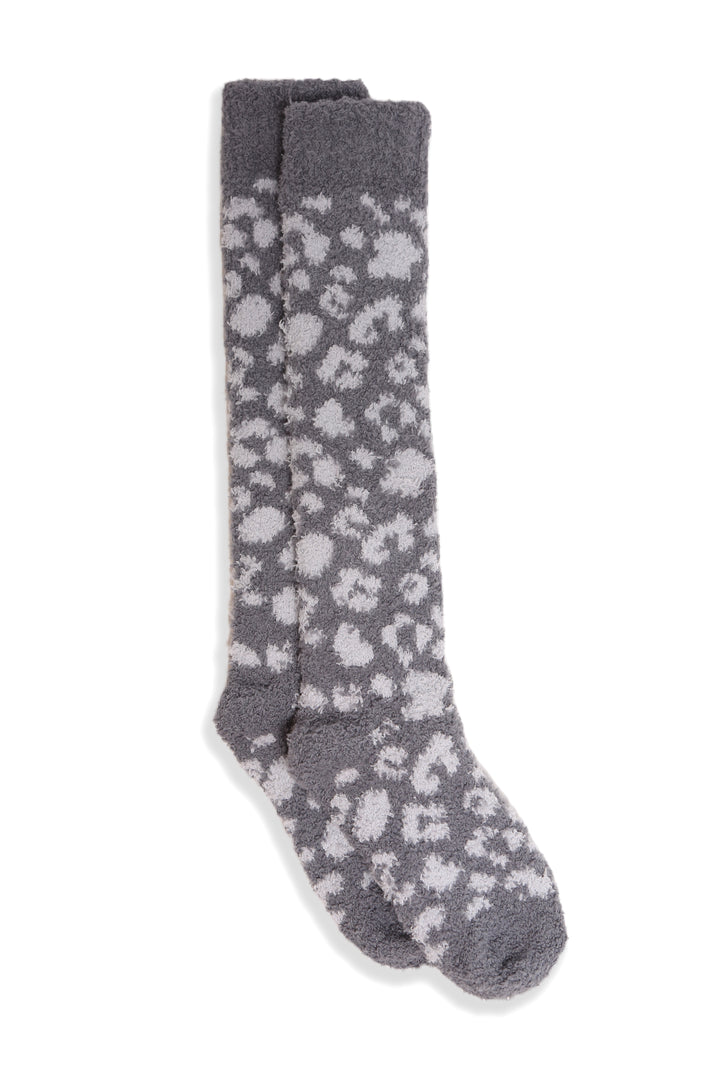 JCS108 - LEOPARD PRINT LUXURY SOFT KNEE-HIGH SOCKS - 6PC SET
