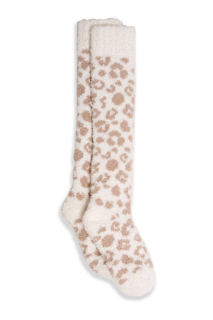 JCS108 - LEOPARD PRINT LUXURY SOFT KNEE-HIGH SOCKS - 6PC SET
