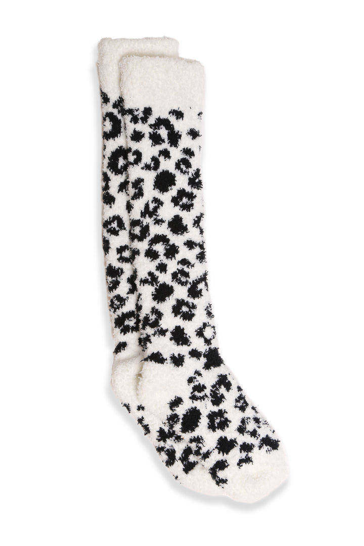 JCS108 - LEOPARD PRINT LUXURY SOFT KNEE-HIGH SOCKS - 6PC SET