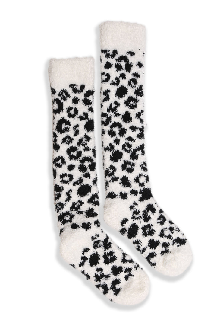 JCS108 - LEOPARD PRINT LUXURY SOFT KNEE-HIGH SOCKS - 6PC SET