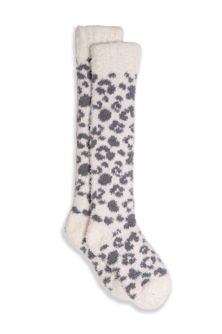 JCS108 - LEOPARD PRINT LUXURY SOFT KNEE-HIGH SOCKS - 6PC SET