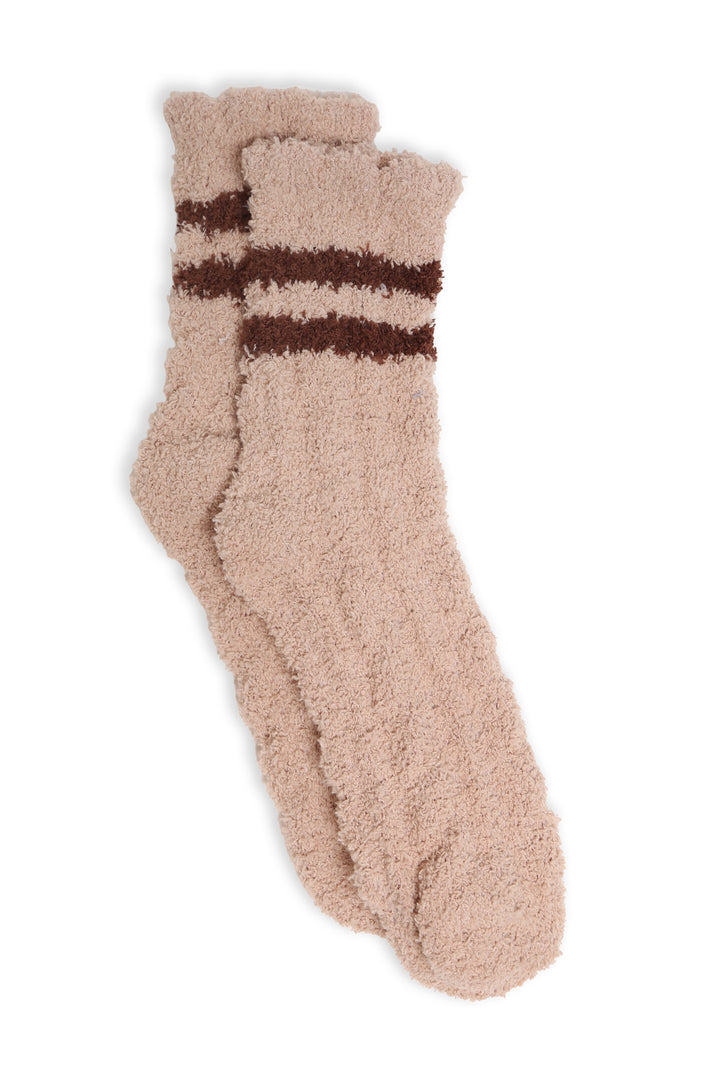 JCS110 - RETRO STRIPED LUXURY SOFT MINI-CREW SOCKS - 6PC SET