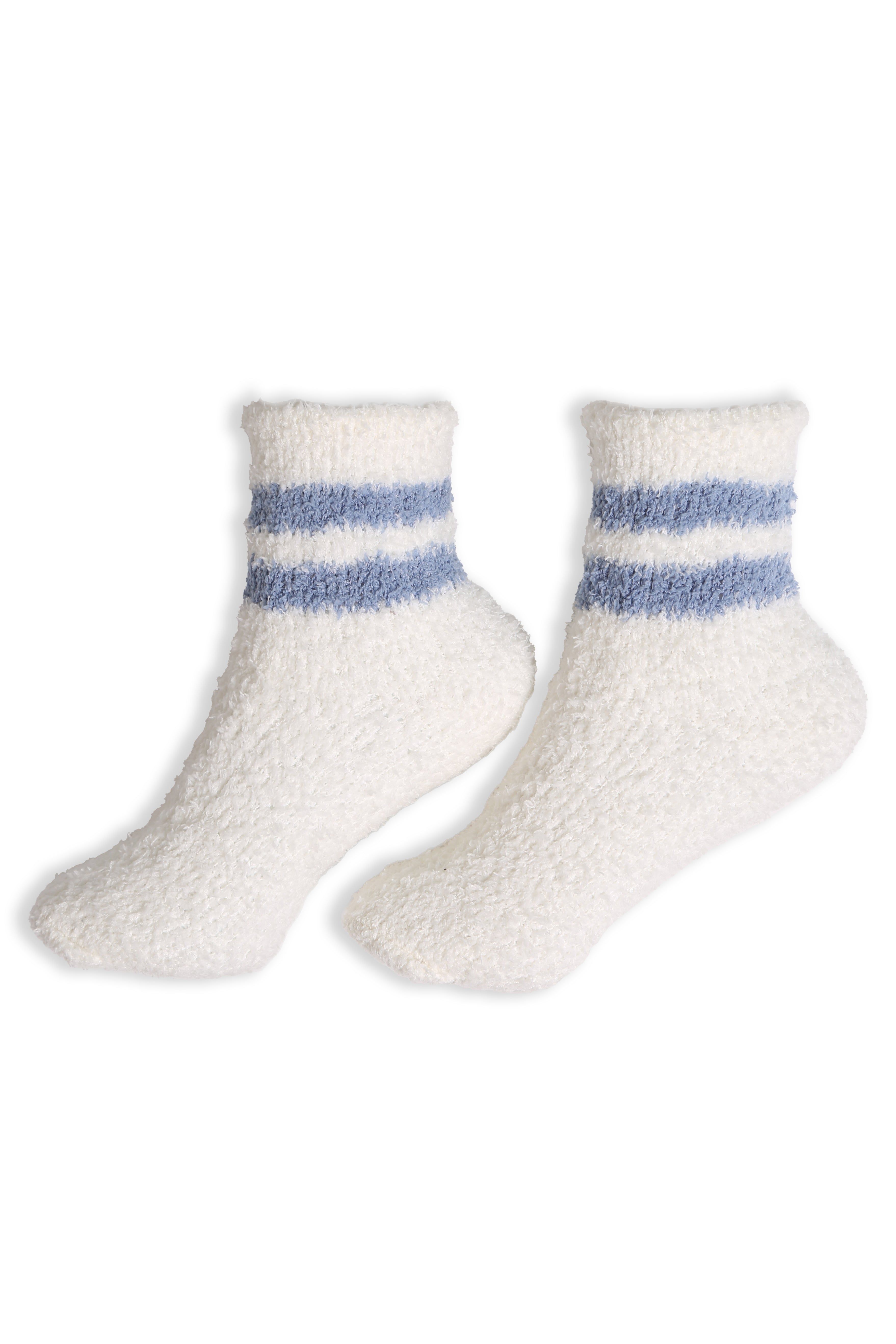 JCS110 - RETRO STRIPED LUXURY SOFT MINI-CREW SOCKS - 6PC SET