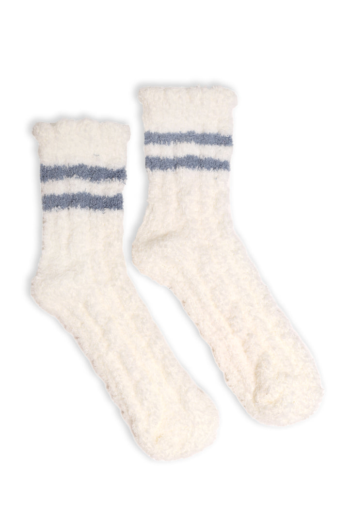 JCS110 - RETRO STRIPED LUXURY SOFT MINI-CREW SOCKS - 6PC SET
