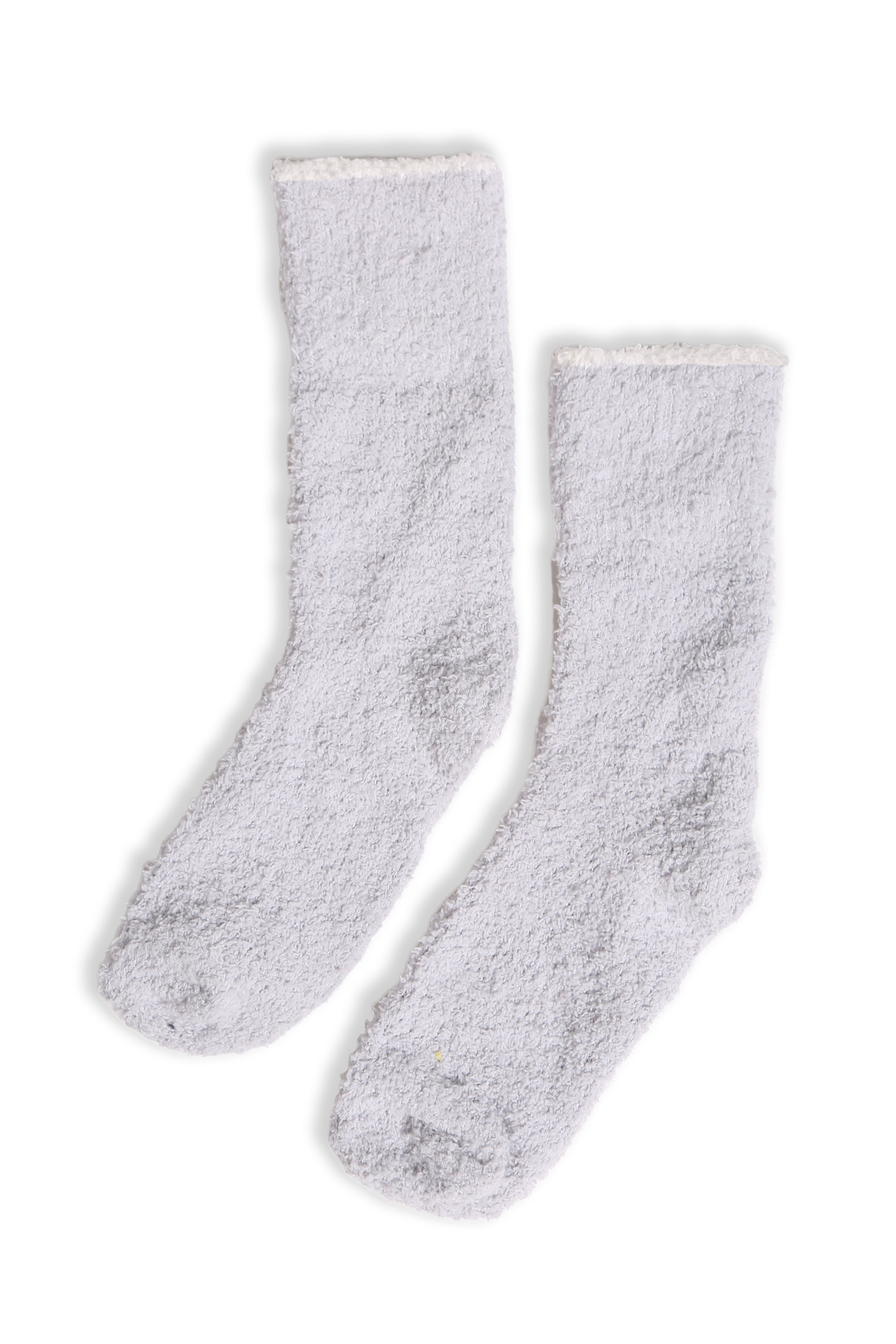 JCS111 - SOLID COLOR LUXURY SOFT MINI-CREW SOCKS W/ COLORED EDGE - 6PC SET