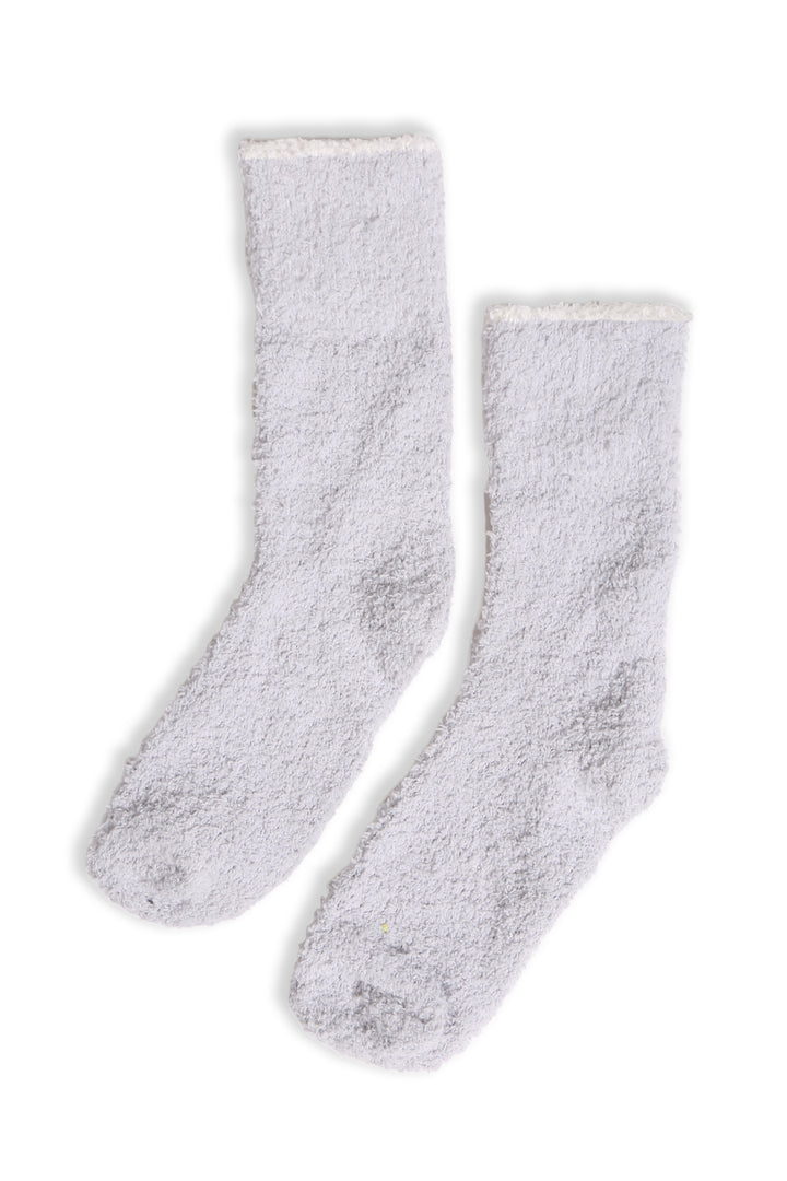 JCS111 - SOLID COLOR LUXURY SOFT MINI-CREW SOCKS W/ COLORED EDGE - 6PC SET