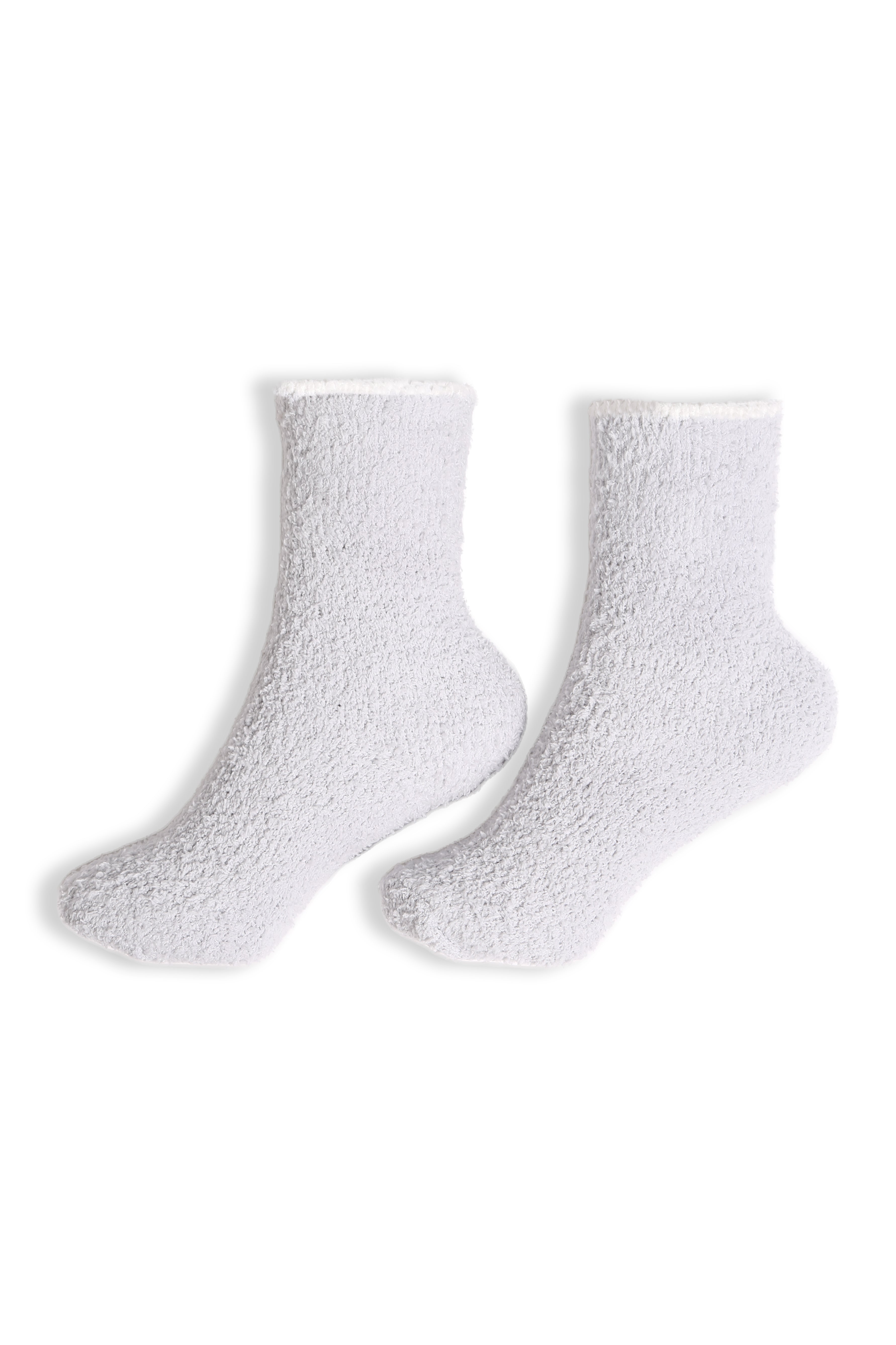 JCS111 - SOLID COLOR LUXURY SOFT MINI-CREW SOCKS W/ COLORED EDGE - 6PC SET