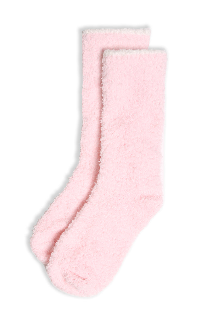 JCS111 - SOLID COLOR LUXURY SOFT MINI-CREW SOCKS W/ COLORED EDGE - 6PC SET