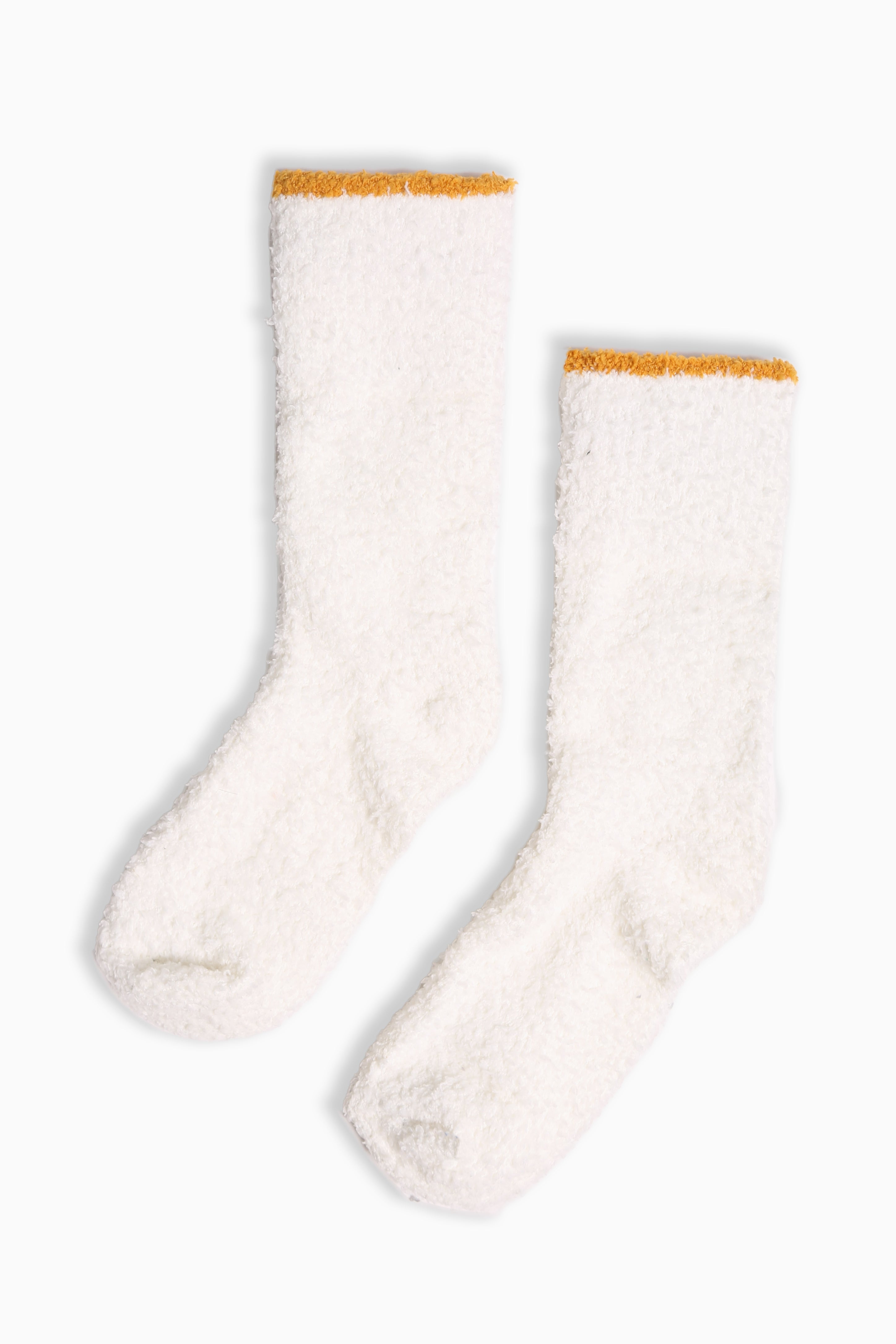 JCS111 - SOLID COLOR LUXURY SOFT MINI-CREW SOCKS W/ COLORED EDGE - 6PC SET