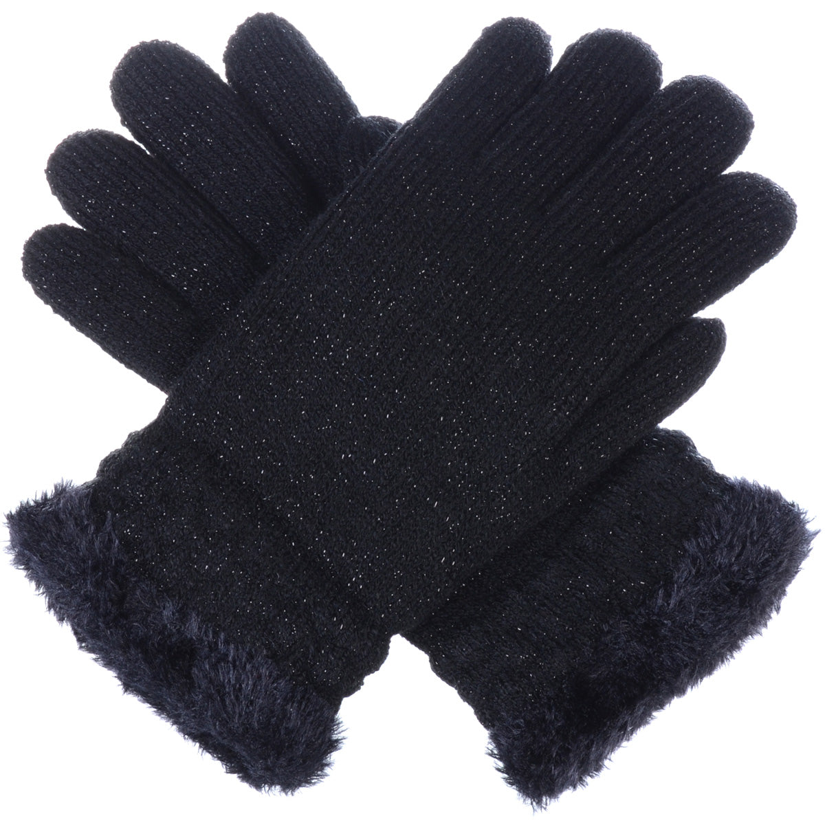 JG504 - One Dozen Ladies Metallic Double Layer Plush Lined Glove