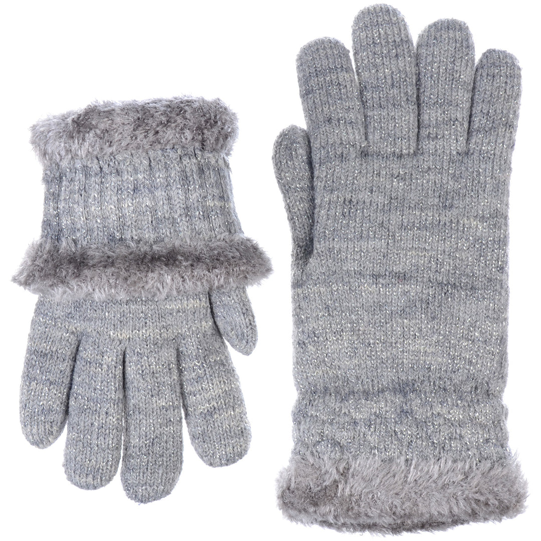 JG504 - One Dozen Ladies Metallic Double Layer Plush Lined Glove