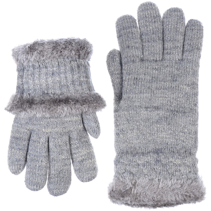 JG504 - One Dozen Ladies Metallic Double Layer Plush Lined Glove