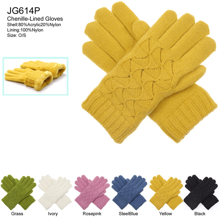 JB623 - One Dozen Knitted Fuzzy Lined Ear Warmer Headband
