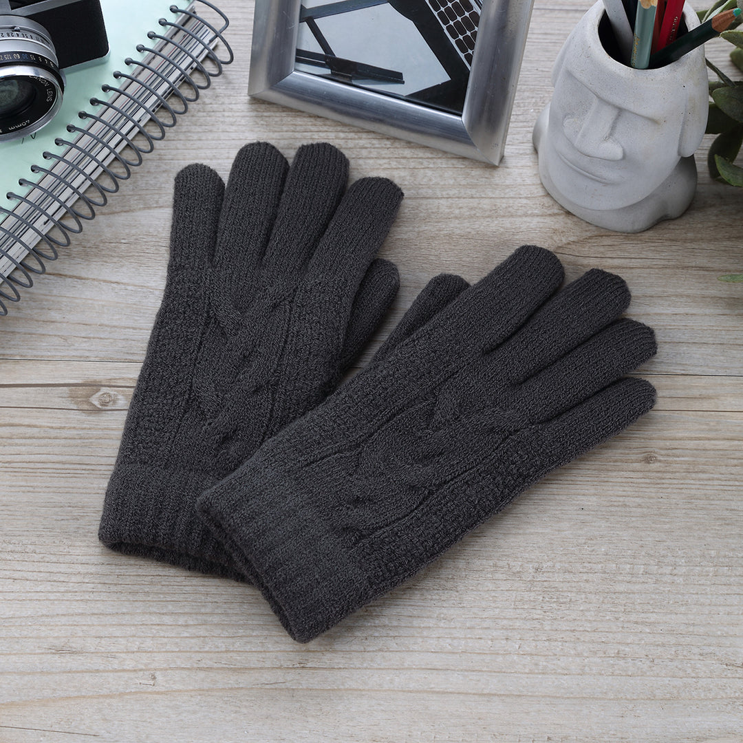 JG701 - One Dozen Ladies Double Layer Lining Kint Gloves