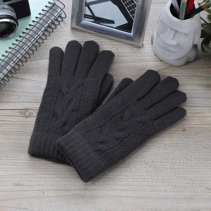 JG701 - One Dozen Ladies Double Layer Lining Kint Gloves