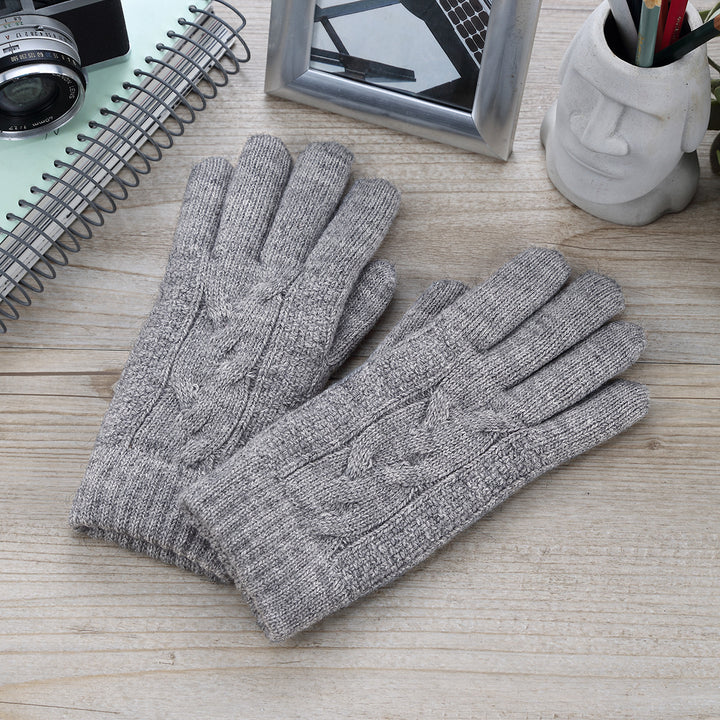 JG701 - One Dozen Ladies Double Layer Lining Kint Gloves